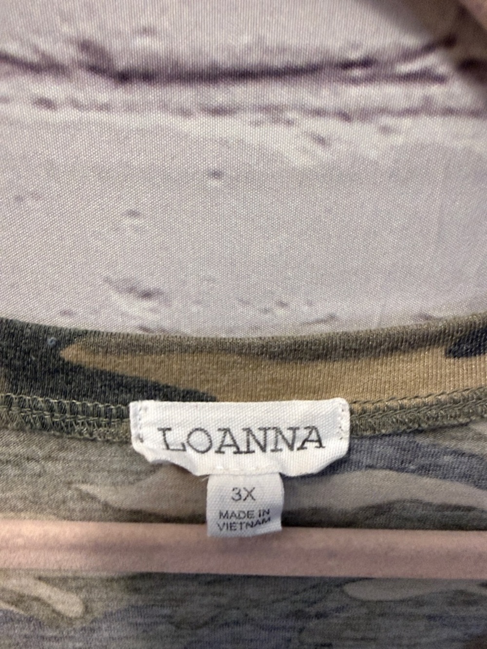 Olive & Khaki Camo V-Neck Pocket Tee - Picture 2 of 5